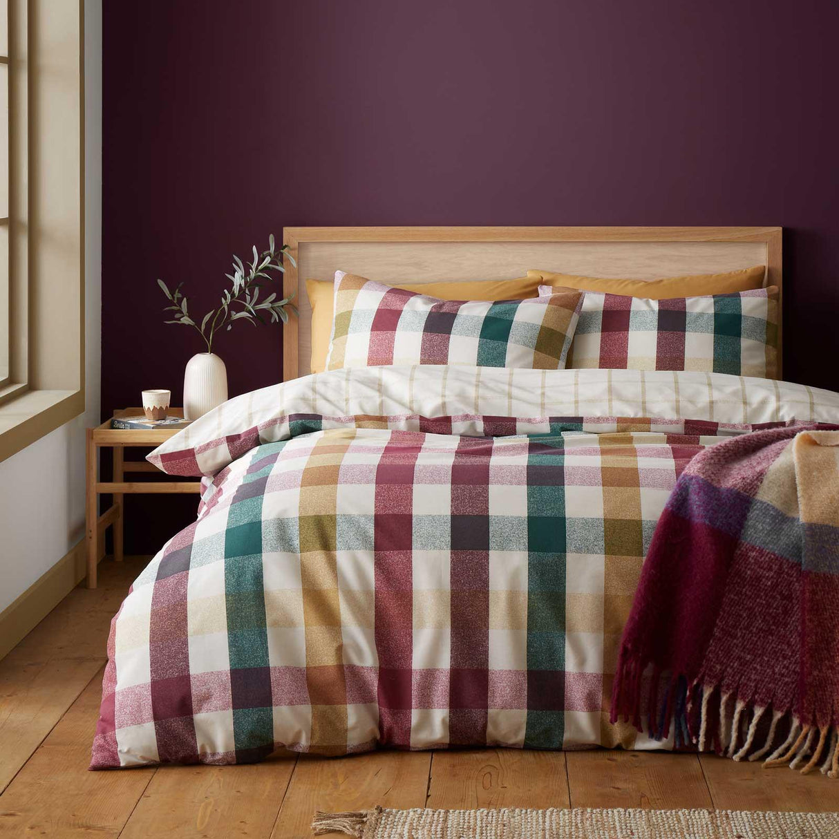 Autumn Check Duvet Cover Set by Catherine Lansfield