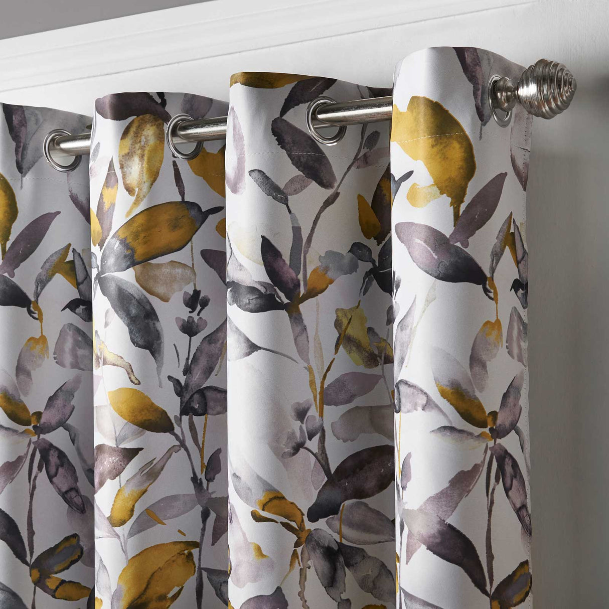 Giverny Blockout Eyelet Curtains Ochre Eyelet Curtains Alan Symonds