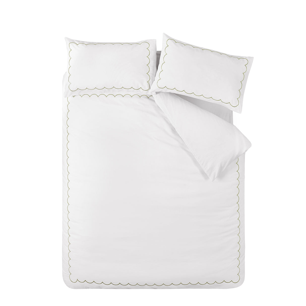 Scallop Border Duvet Cover Set by Catherine Lansfield