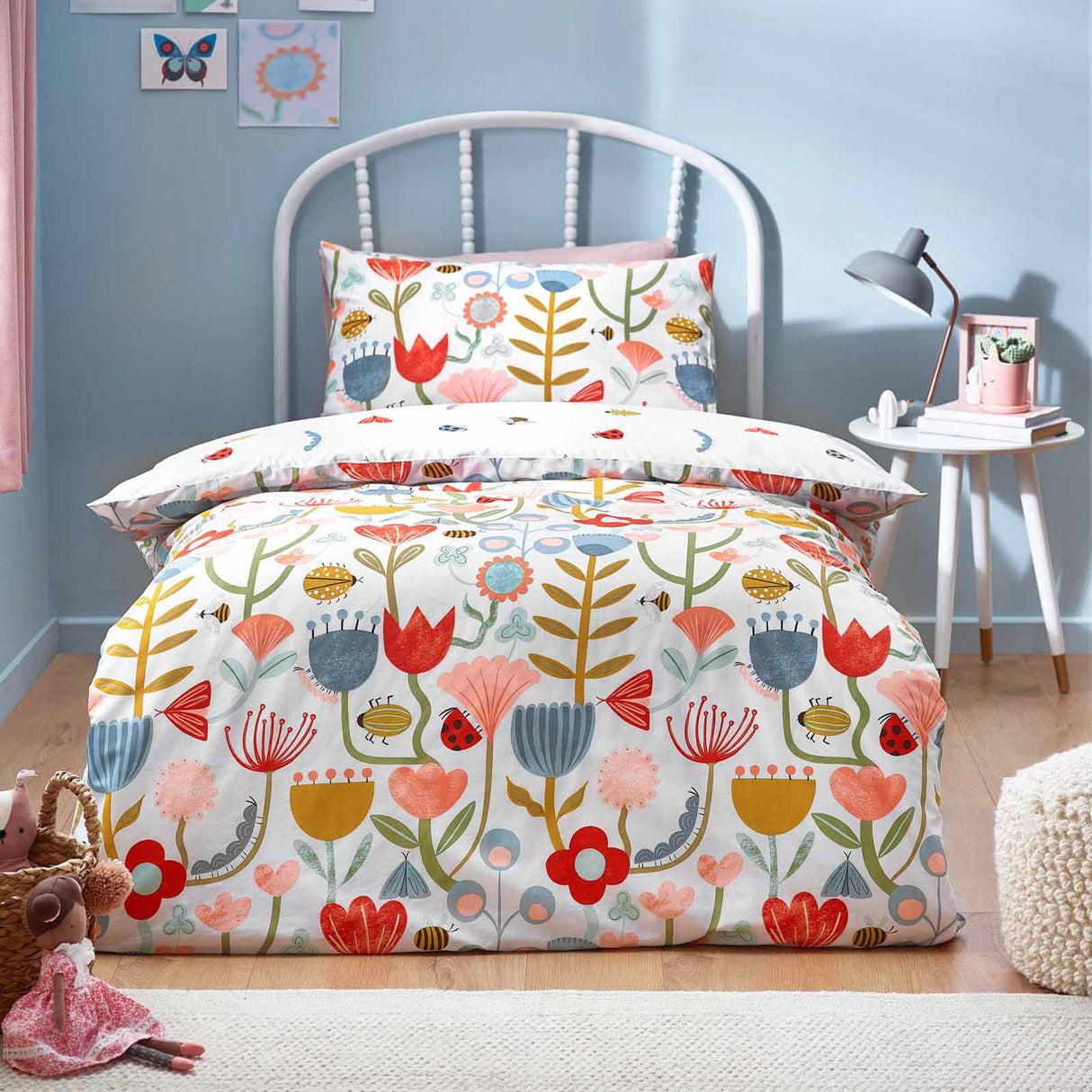 Little Nature Floral Duvet Cover Set by little furn.