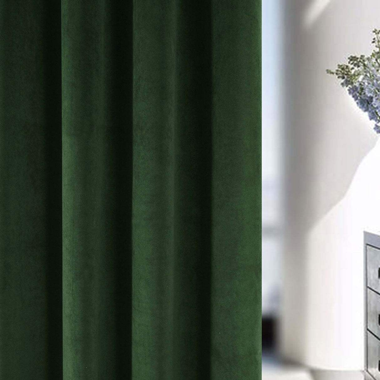 Hampton Velvet Blackout Eyelet Curtains by Enhanced Living