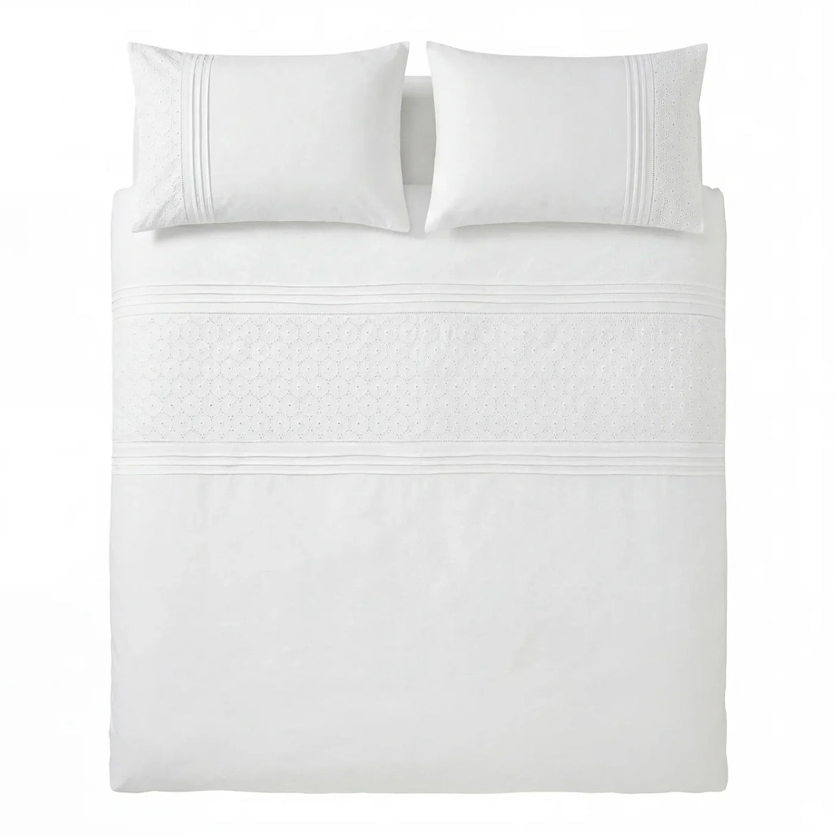 Everdean Duvet Cover Set - White