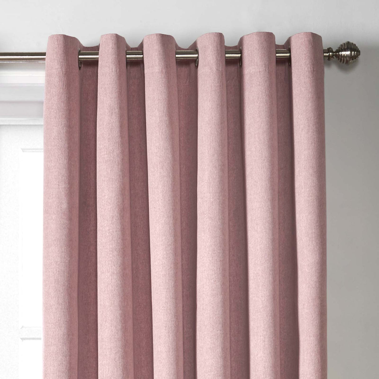 Blackout Linen Look Eyelet Curtains Blush Eyelet Curtains Alan Symonds