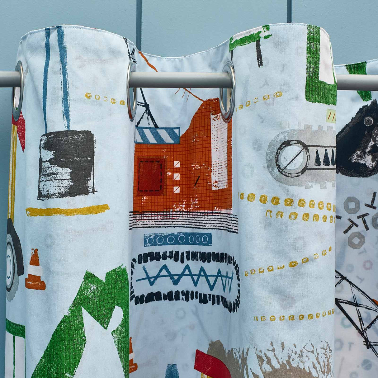 Digger Dreams Eyelet Curtains by Catherine Lansfield