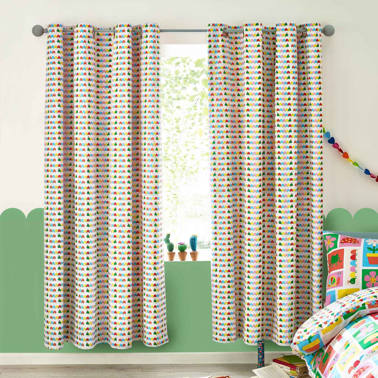 Curious Caterpillar Eyelet Curtains by Catherine Lansfield