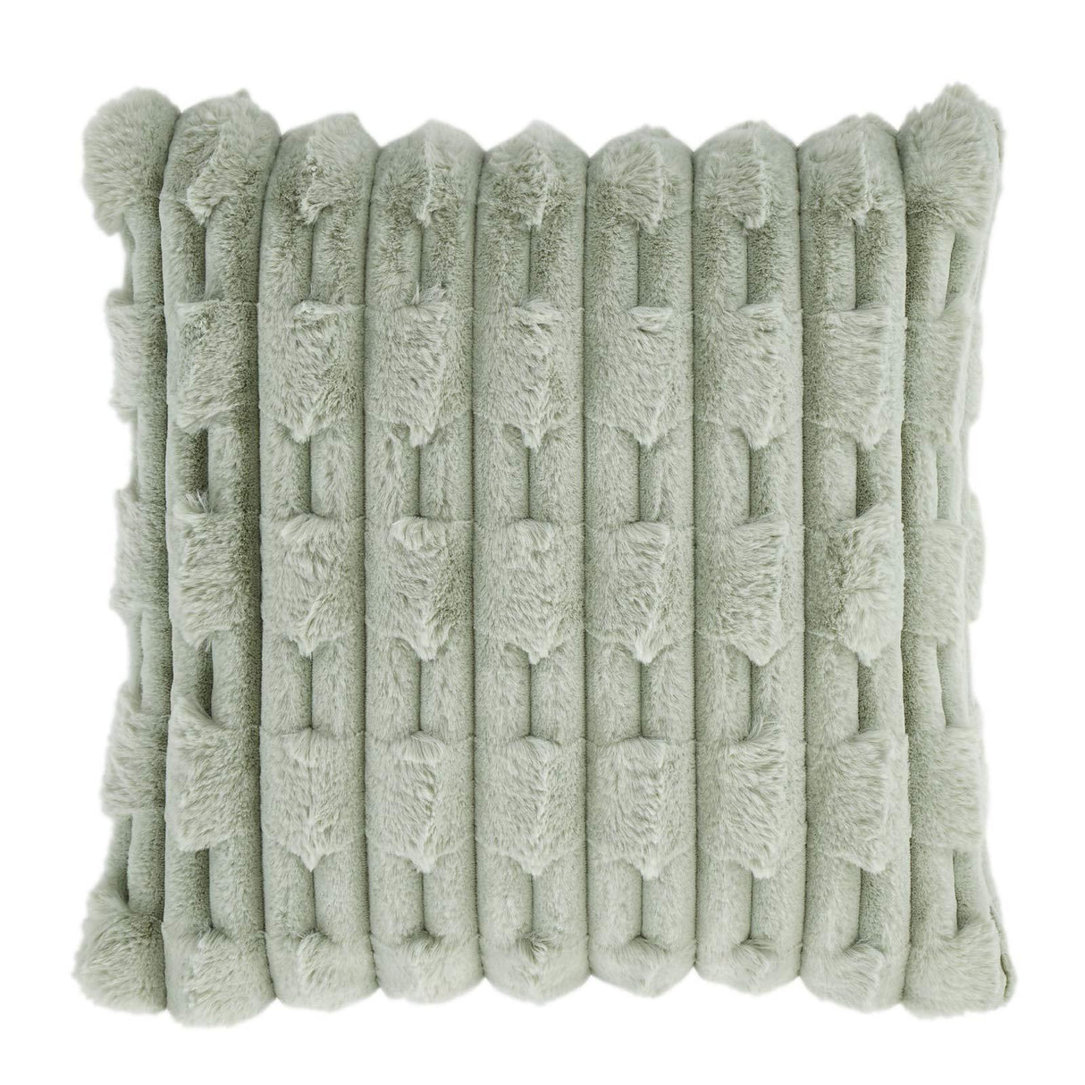Bianca Carved Faux Fur Filled Cushion 50cm x 50cm 12
