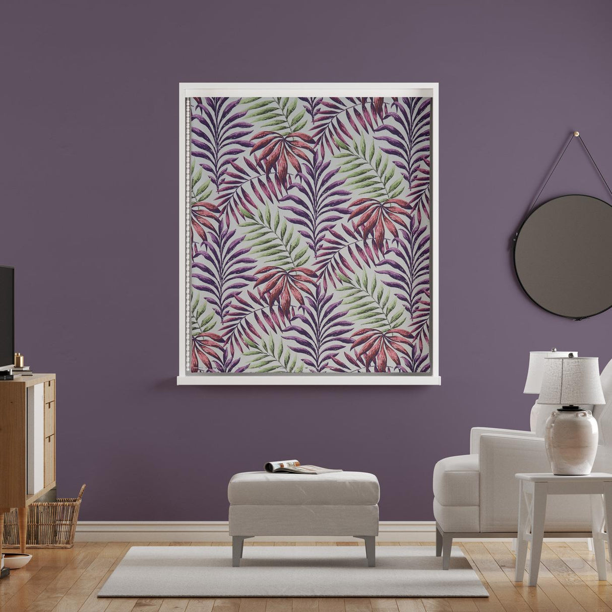 Manila Cranberry Made To Measure Roman Blind by Style Furnishings