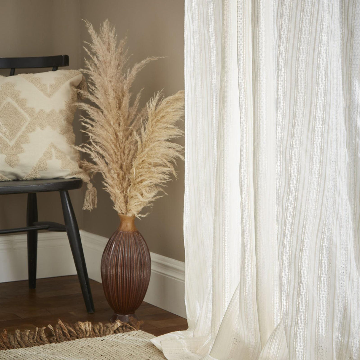 Zofia Broderie Anglaise Voile Curtain Panel by Pineapple Elephant