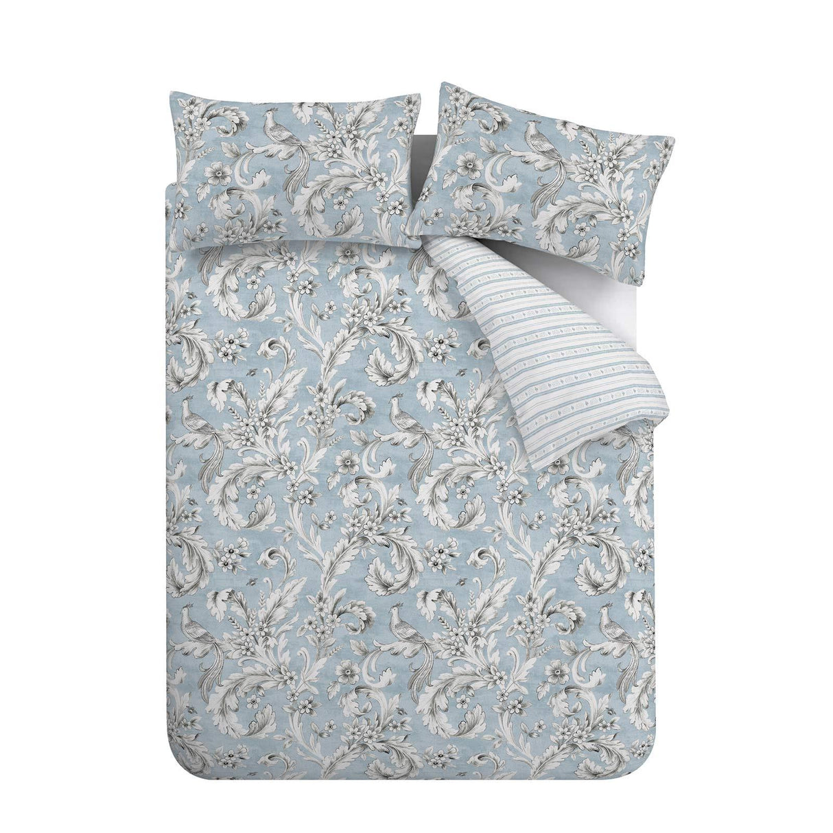 Bridgerton Regal Floral Blue Duvet Cover Set