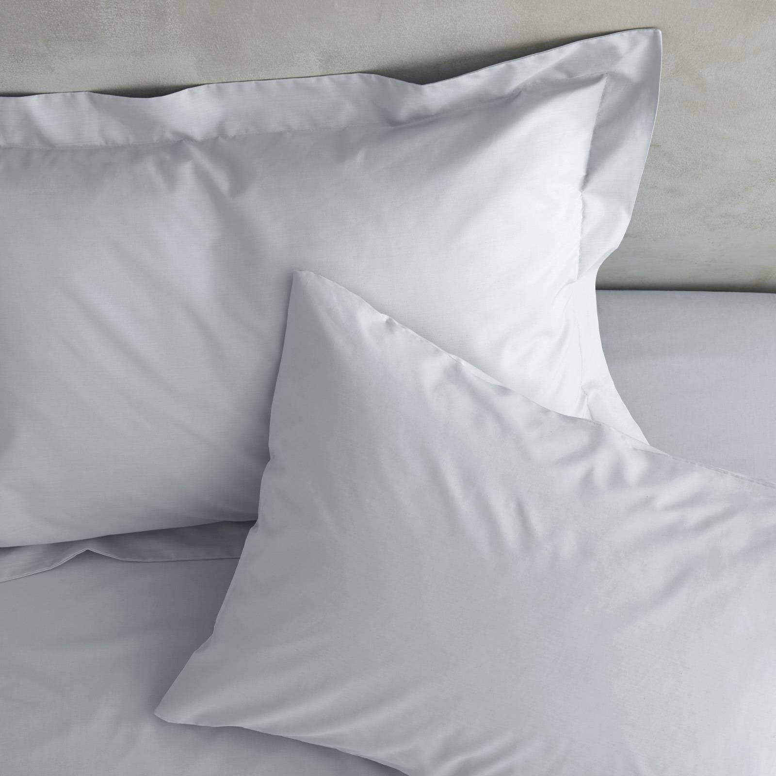 Easy Iron Percale Oxford Pillowcase Pair Grey Ideal