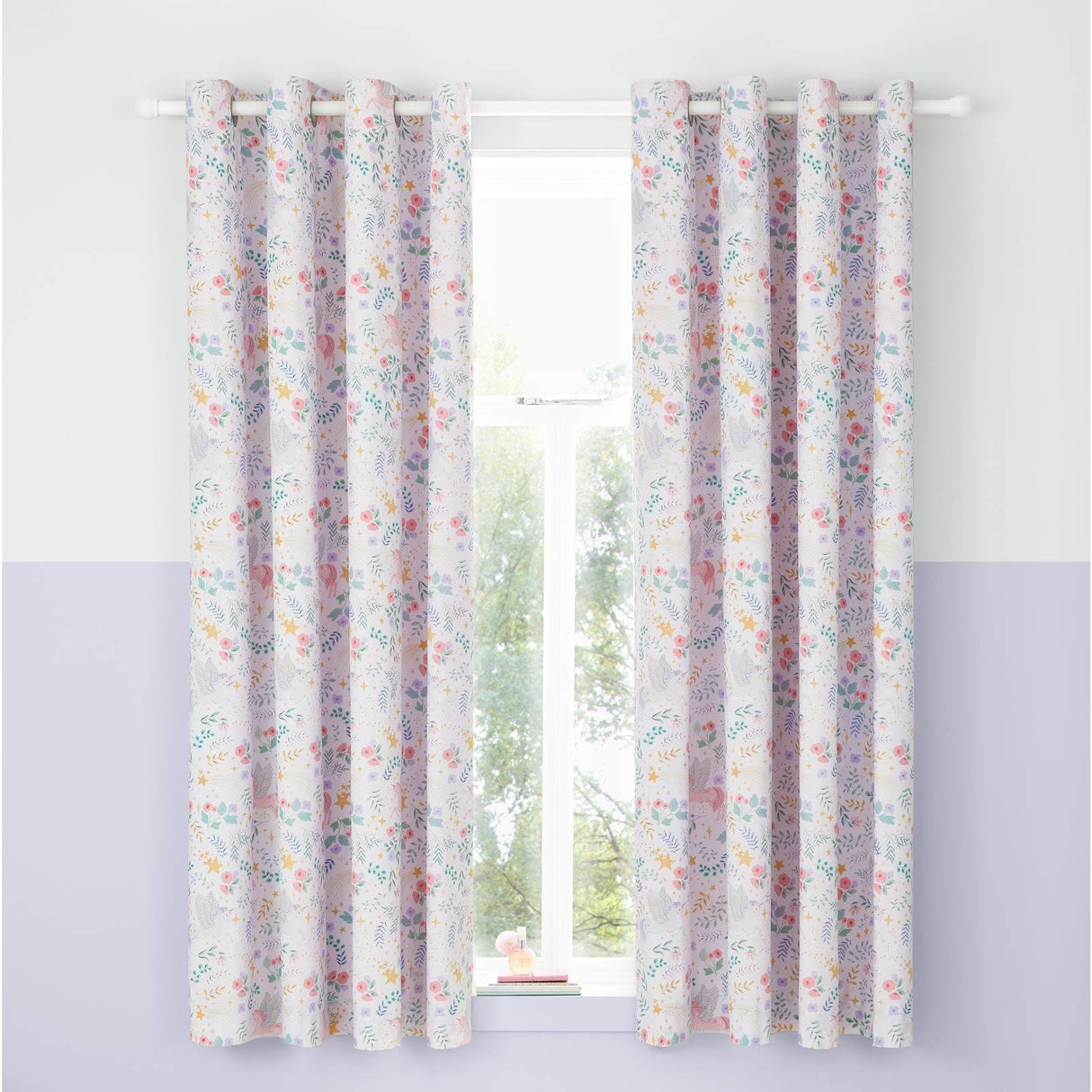 Fairytale Unicorn Eyelet Curtains by Catherine Lansfield