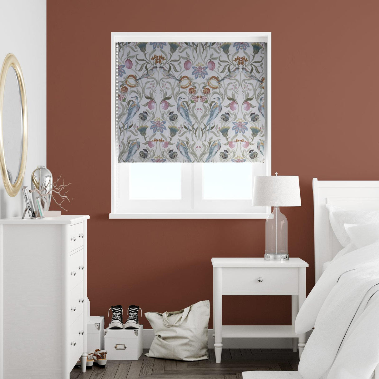 Eliza Stone Made To Measure Roman Blind by Style Furnishings