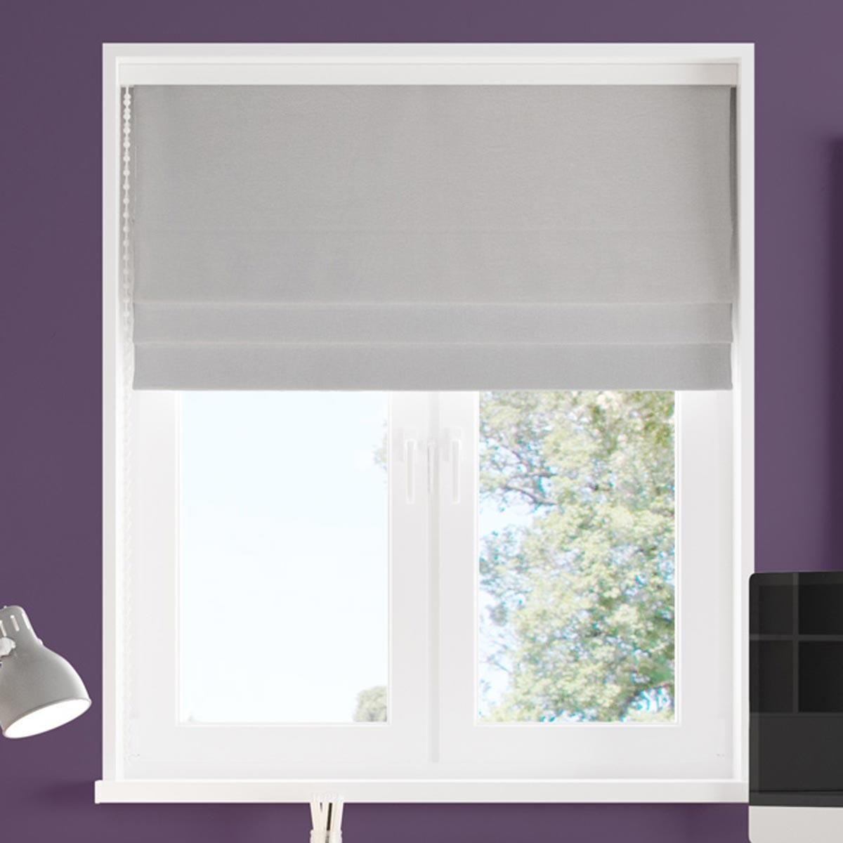 Knightsbridge Smoke Made To Measure Roman Blind by Style Furnishings