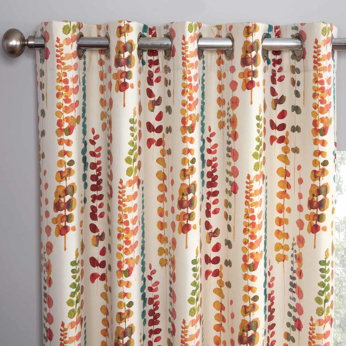 Santa Maria Floral Eyelet Curtains by Sundour