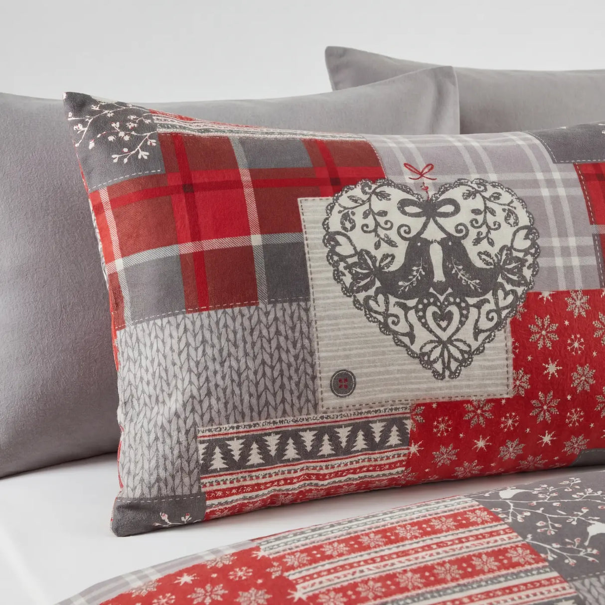 Alpine Patchwork Flannelette Duvet Cover Set 4