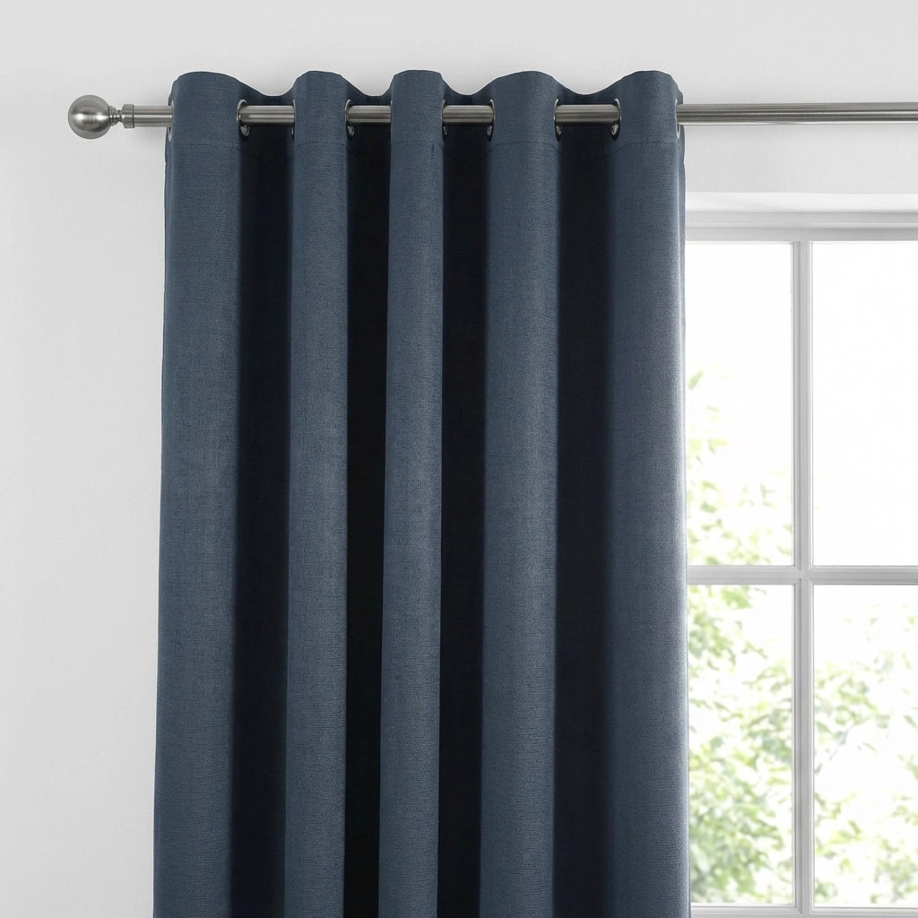 Strata Thermal Dim Out Woven Eyelet Curtains Pair 21