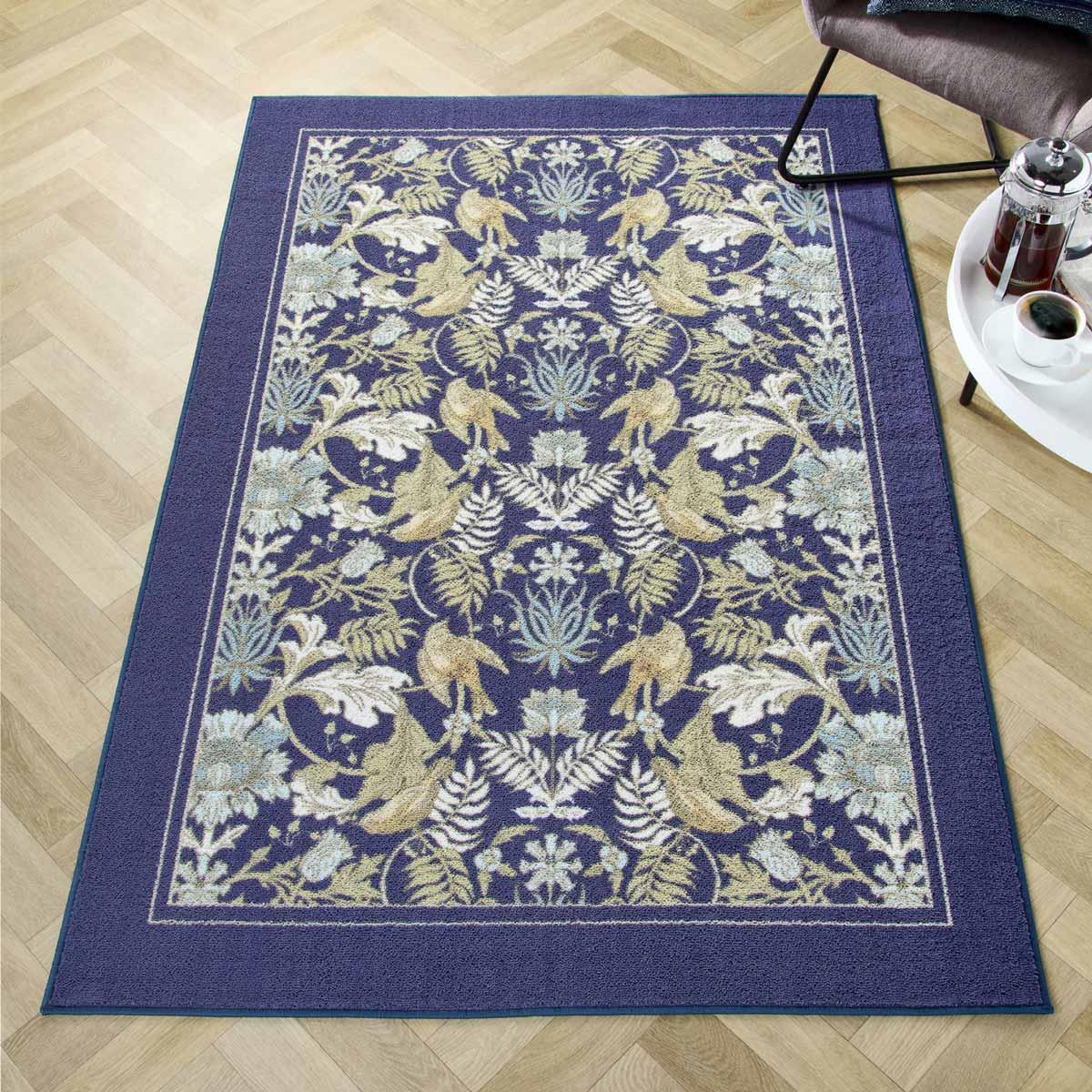 Finch & Flower Washable Rug 120cm x 180cm by Dreams & Drapes Design