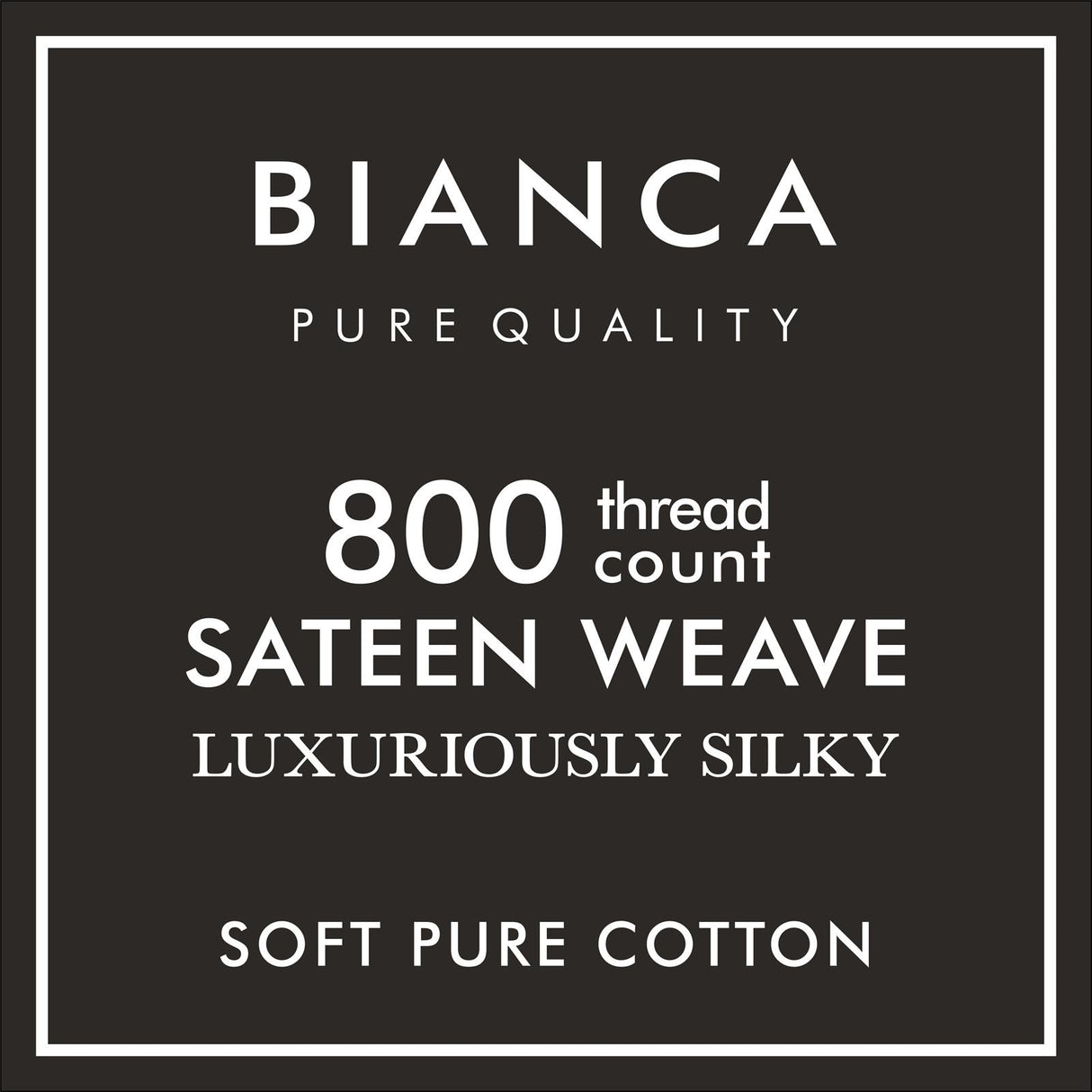 800 Thread Count Cotton Sateen Pillowcases Pair by Bianca