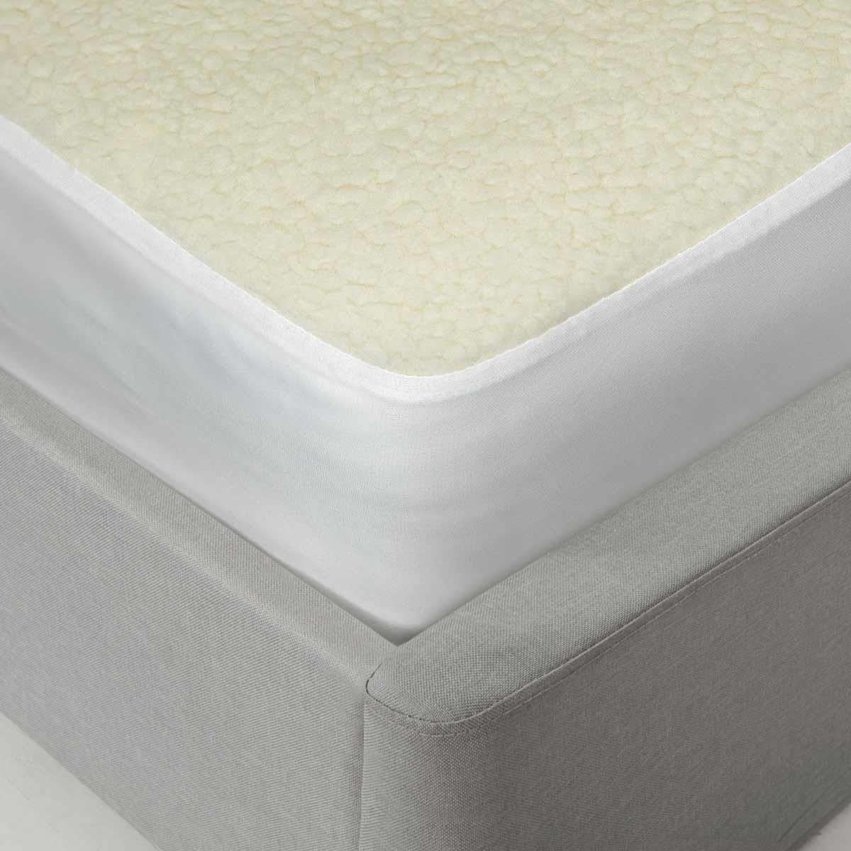 Thermal Fleece Underblanket Mattress Topper Cream by Emma Barclay