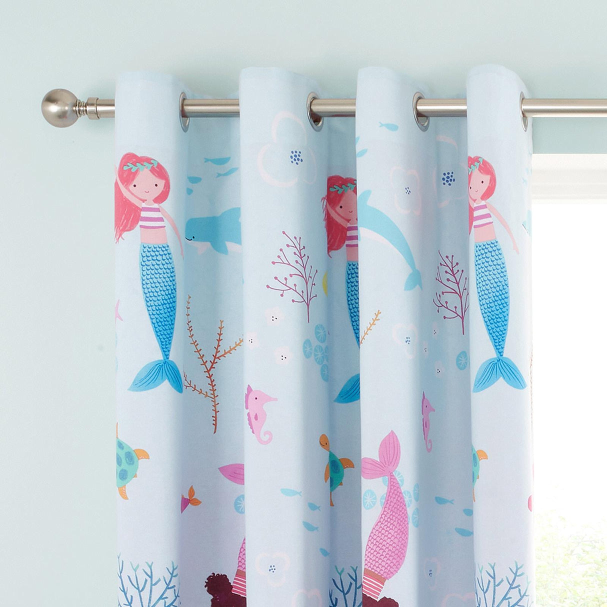 Mermaid Eyelet Curtains by Catherine Lansfield