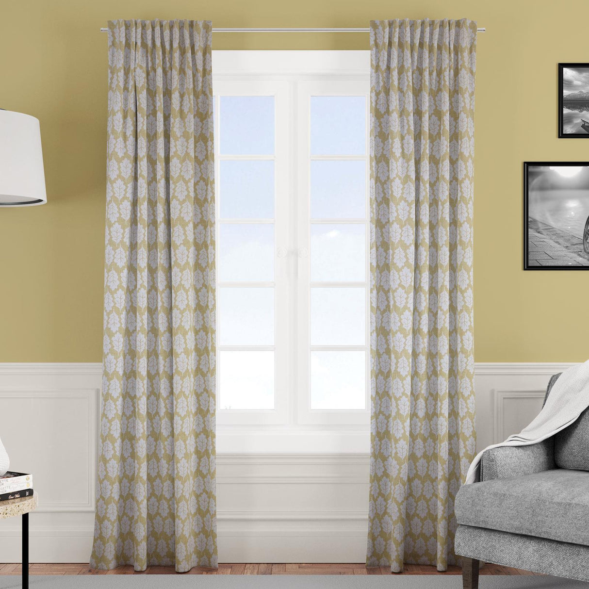 Oak Leaf Sand Made To Measure Curtains by Style Furnishings