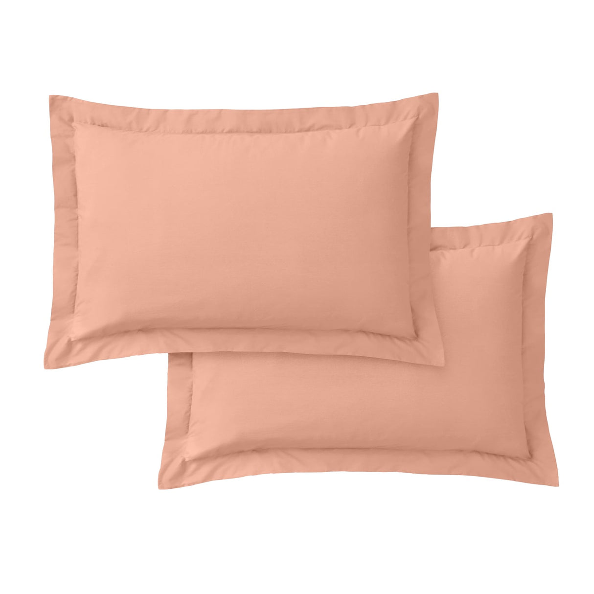 Bianca Fine Linens 200 Thread Count Cotton Percale Pillowcases - 200 Thread Count Percale Oxford Pillowcase Pair Clay