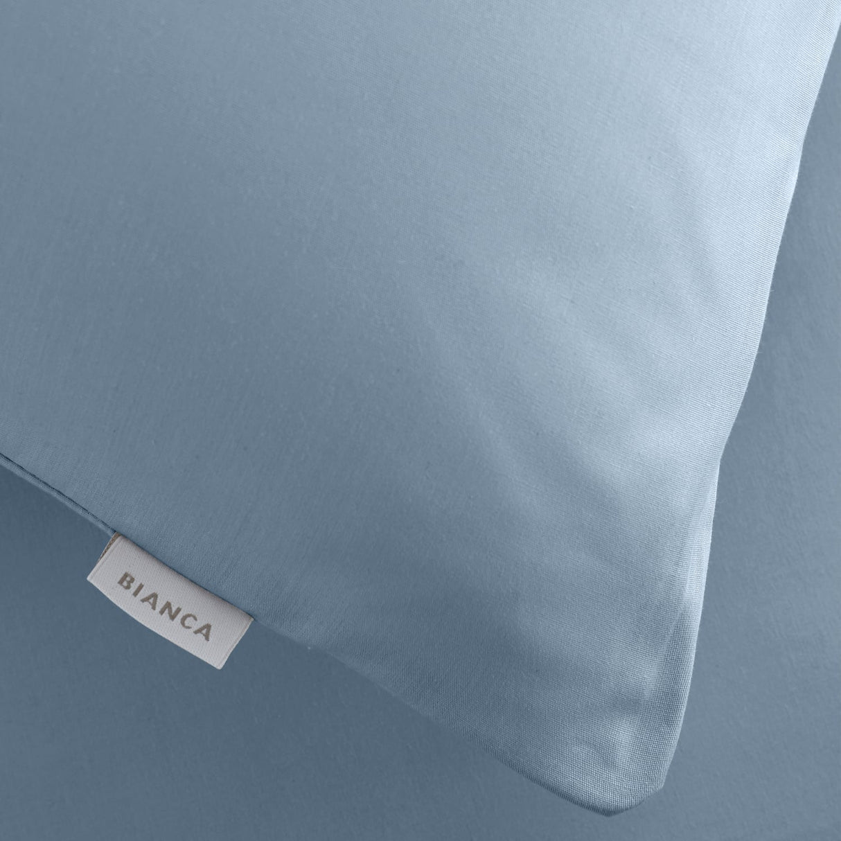 Bianca Fine Linens 200 Thread Count Cotton Percale Pillowcases - 200 Thread Count Percale Standard Pillowcases Blue