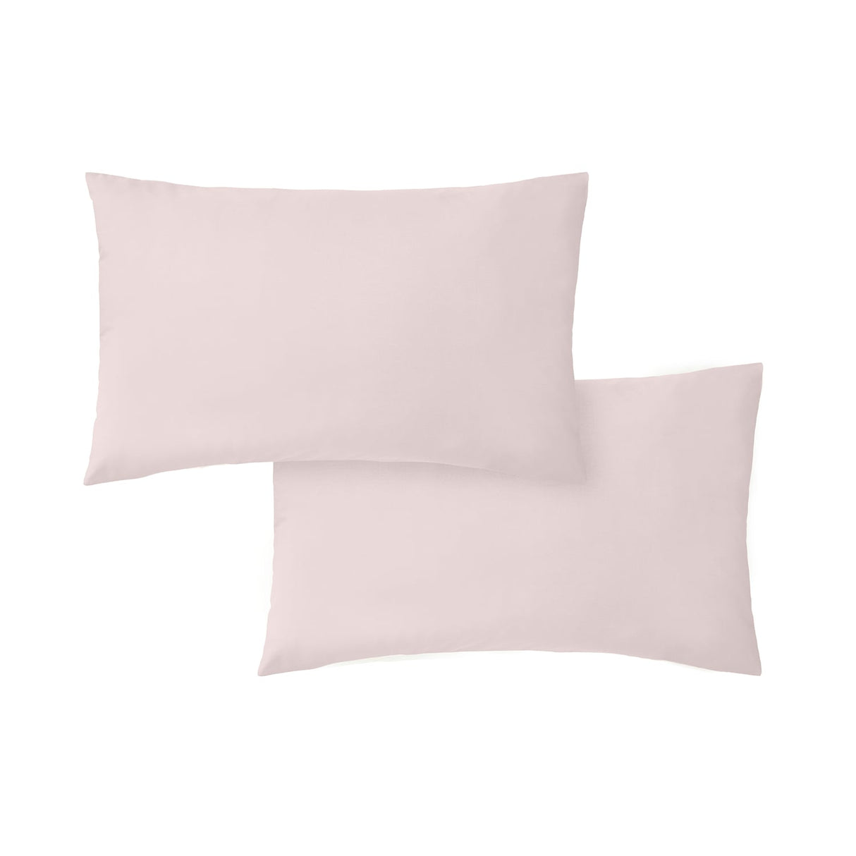 Bianca Fine Linens 200 Thread Count Cotton Percale Pillowcases - 200 Thread Count Percale Standard Pillowcase Pair Blush