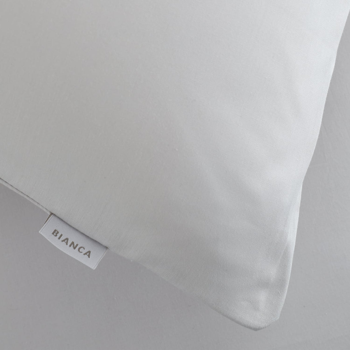 Bianca Fine Linens 200 Thread Count Cotton Percale Pillowcases - 200 Thread Count Percale Standard Pillowcase Pair Grey