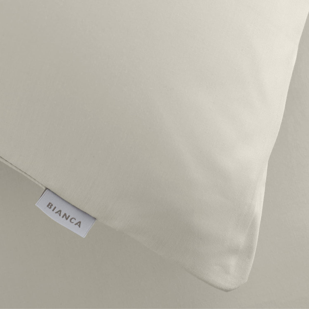 Bianca Fine Linens 200 Thread Count Cotton Percale Pillowcases - 200 Thread Count Percale Standard Pillowcase Pair Natural