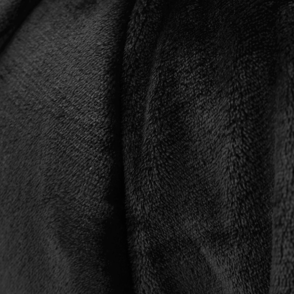 Catherine Lansfield Raschel Velvet Touch Throw – Black – 130cm x 170cm - Extra Large New Raschel Velvet Touch Black