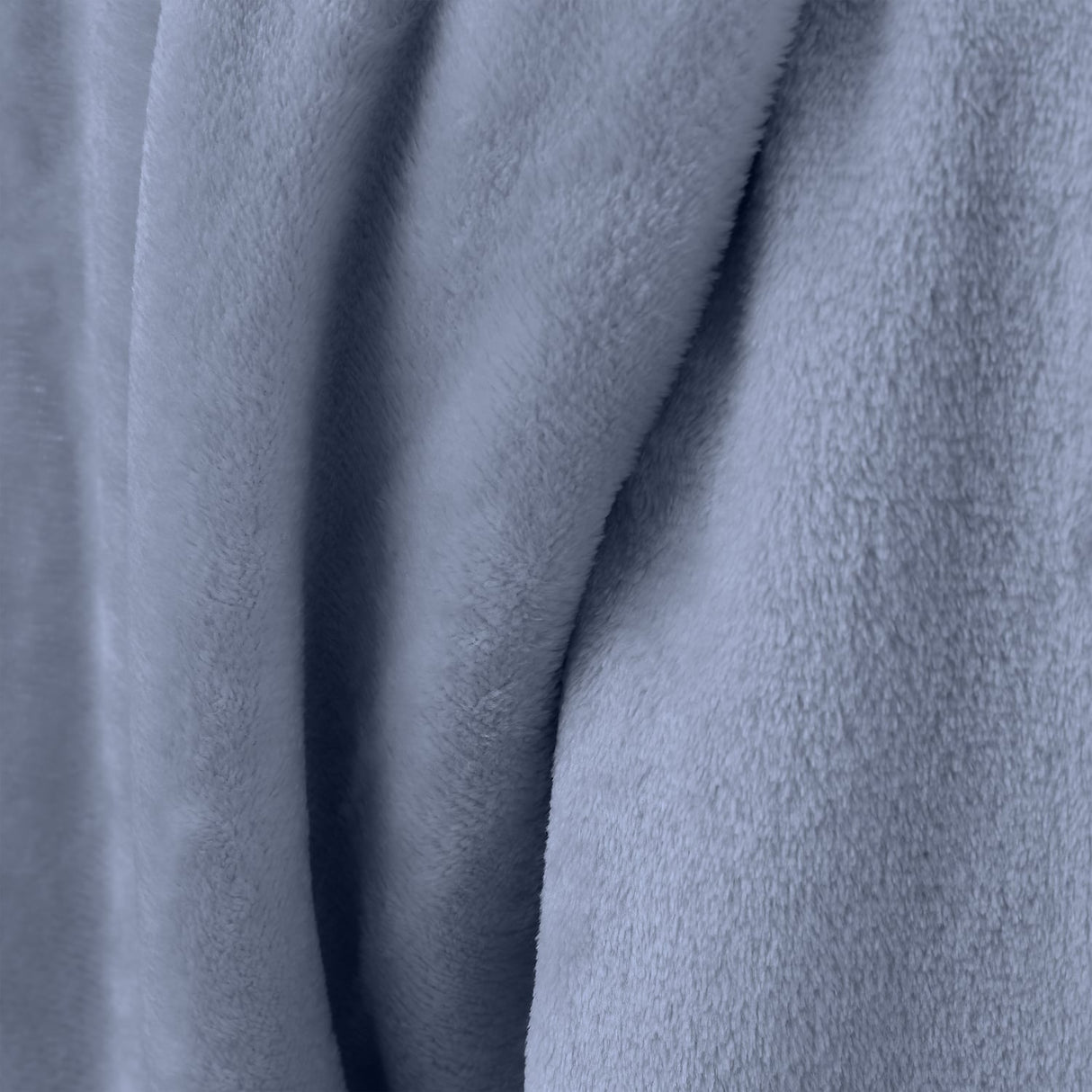 Catherine Lansfield Raschel Velvet Touch Throw – Lansfield Blue – 130cm x 170cm - Raschel Blue Throw