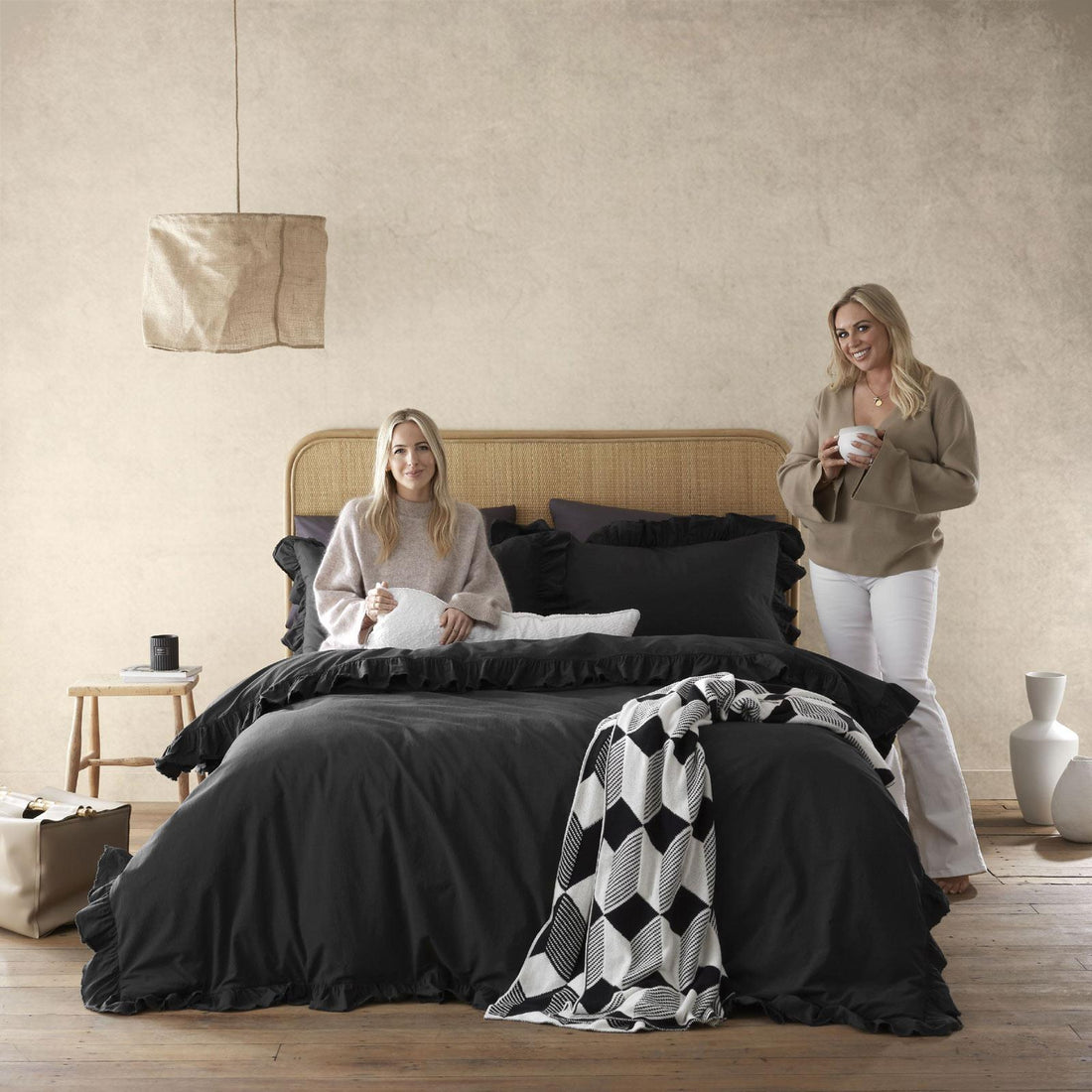 Style Sisters Ruffle Frill Cotton Duvet Cover Set