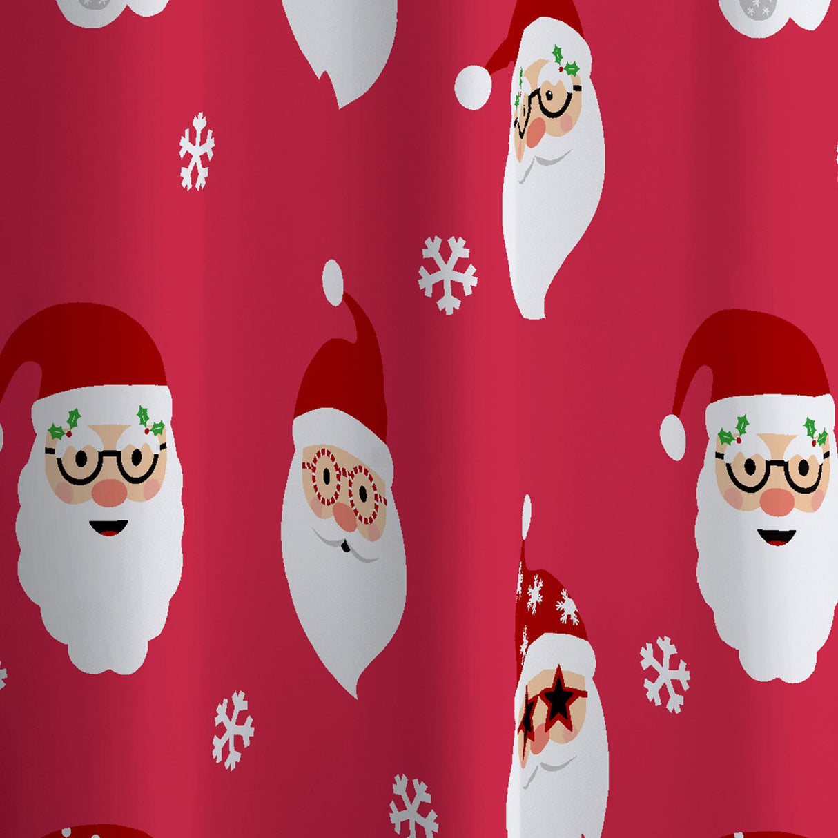 Catherine Lansfield Santa Spec-Tacular Christmas Shower Curtain 3