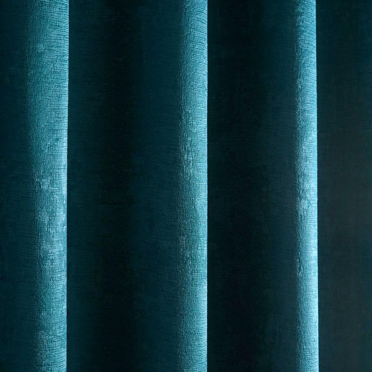 Strata Woven Dim Out Eyelet Curtains Forest Green by Fusion