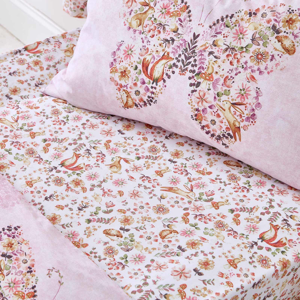 Enchanted Butterfly Fitted Sheet by Catherine Lansfield