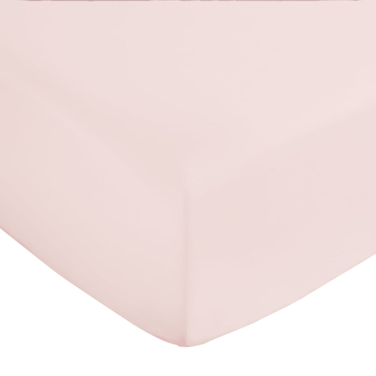 Bianca Fine Linens 400 Thread Count Sateen 36cm Deep Blush 100% Cotton Fitted Sheet - 400 Thread Count Cotton Fitted Sheet Blush