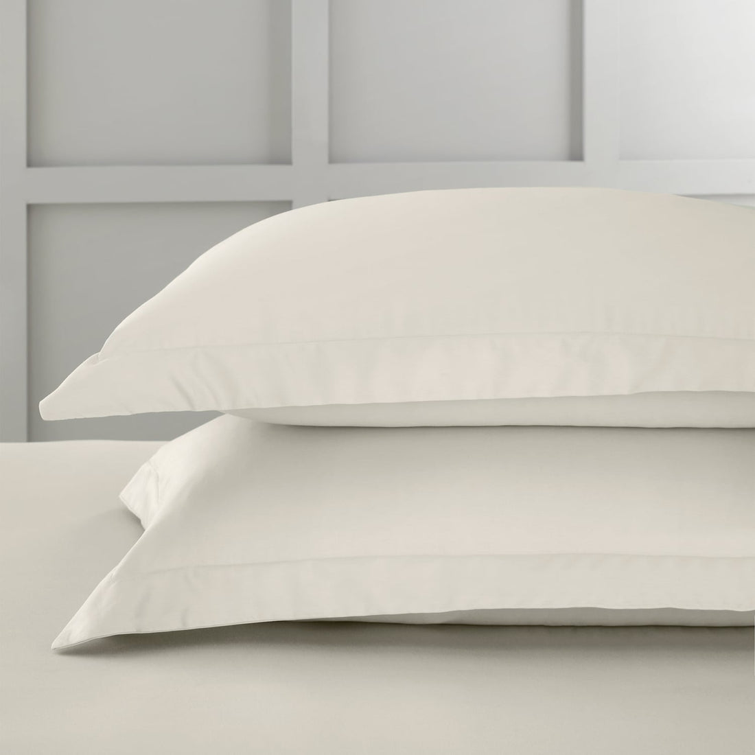 Bianca Fine Linens 400 Thread Count Cotton Sateen Pillowcases - Oyster