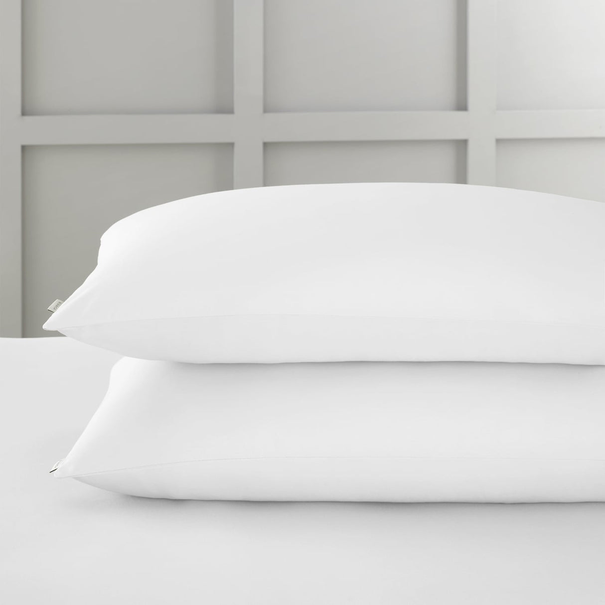Bianca Fine Linens 400 Thread Count Cotton Sateen Pillowcases - 400 Thread Count Cotton Standard Pillowcase Pair White