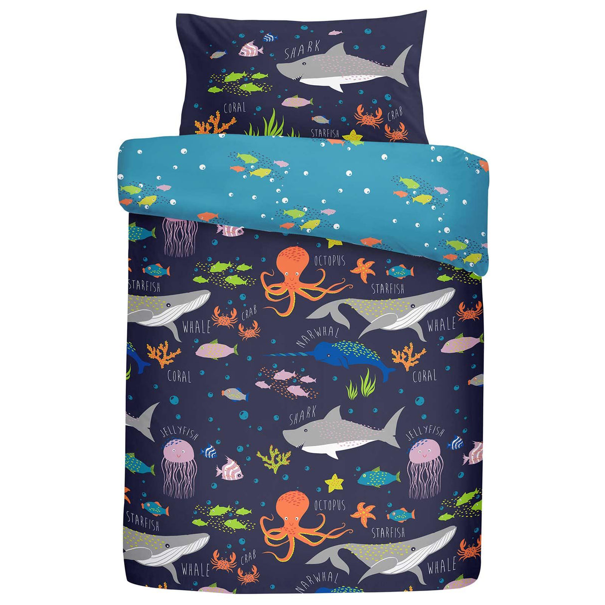 Sea Life Kids Duvet Cover Set by Bedlam
