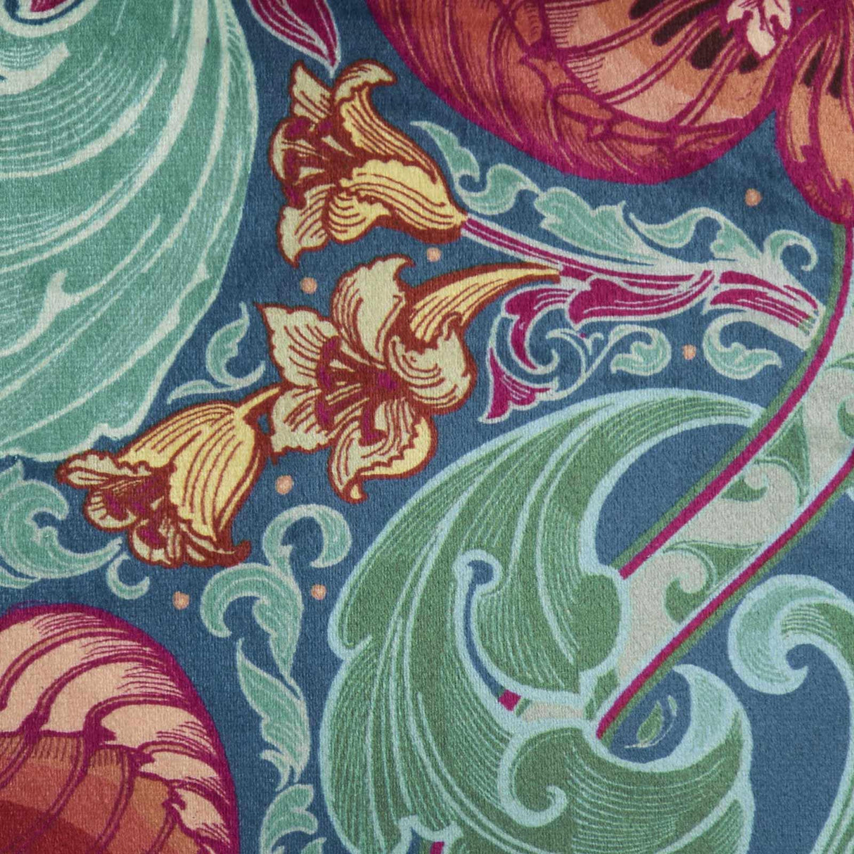 Laurence Llewelyn-Bowen Down the Dilly Blue Ochre Cushion Cover 43cm x 43cm 9