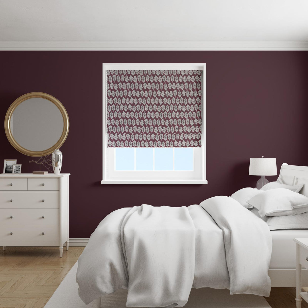 Oak Leaf Maasai Made To Measure Roman Blind by Style Furnishings