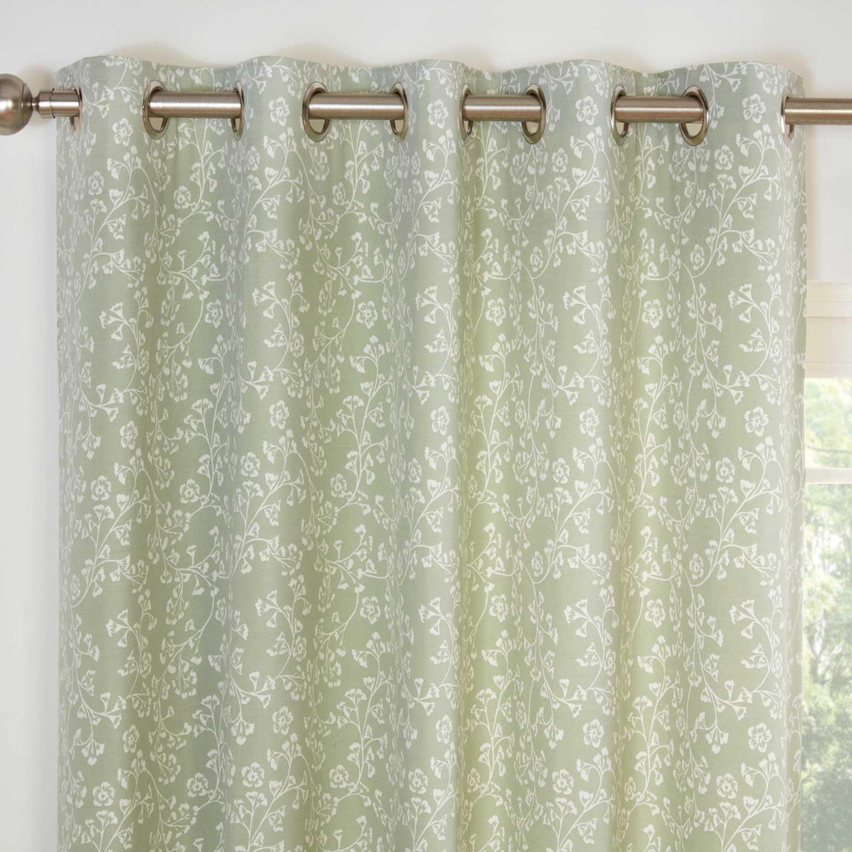Sade Floral Eyelet Curtains by Sundour