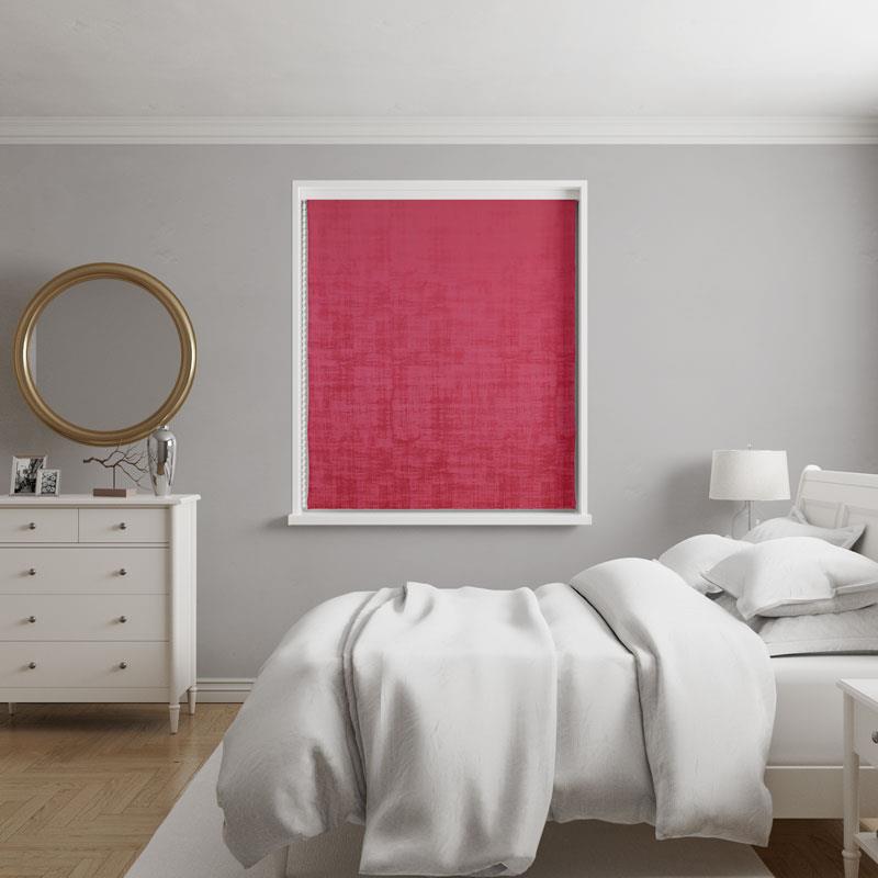 Azurite Claret Made To Measure Roman Blind by Style Furnishings