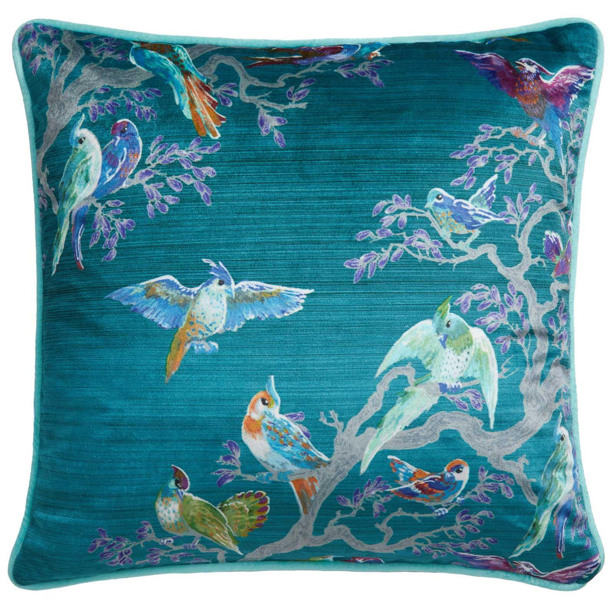 Laurence Llewelyn-Bowen Birdity Absurdity Blue Pink Cushion Cover 43cm x 43cm 8
