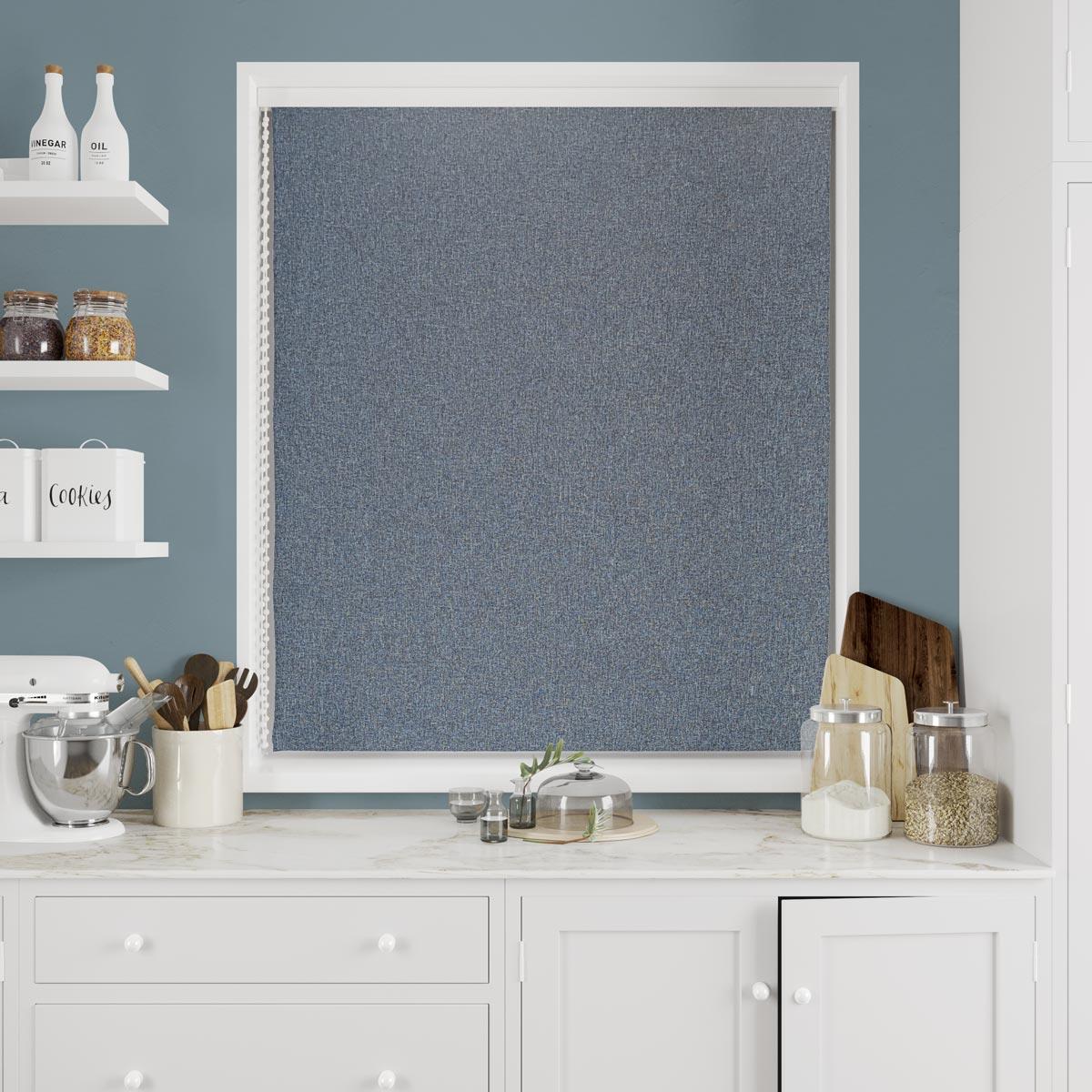 Carina Aegean Made To Measure Roman Blind by Style Furnishings