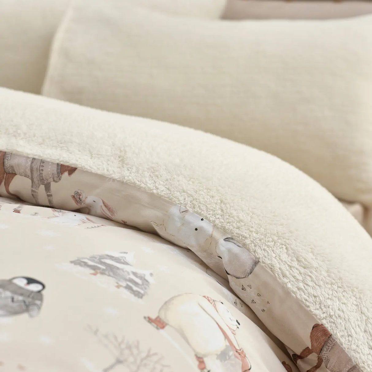 Catherine Lansfield Winter Friends Festive Christmas Duvet Cover Set 4