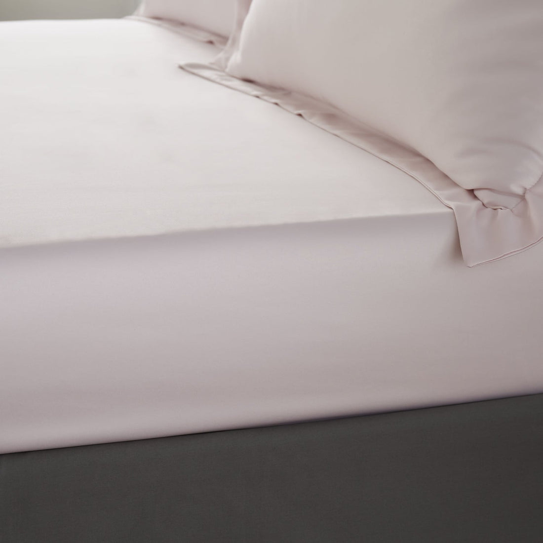 Catherine Lansfield Silky Soft Satin 30cm Deep Blush Fitted Sheet