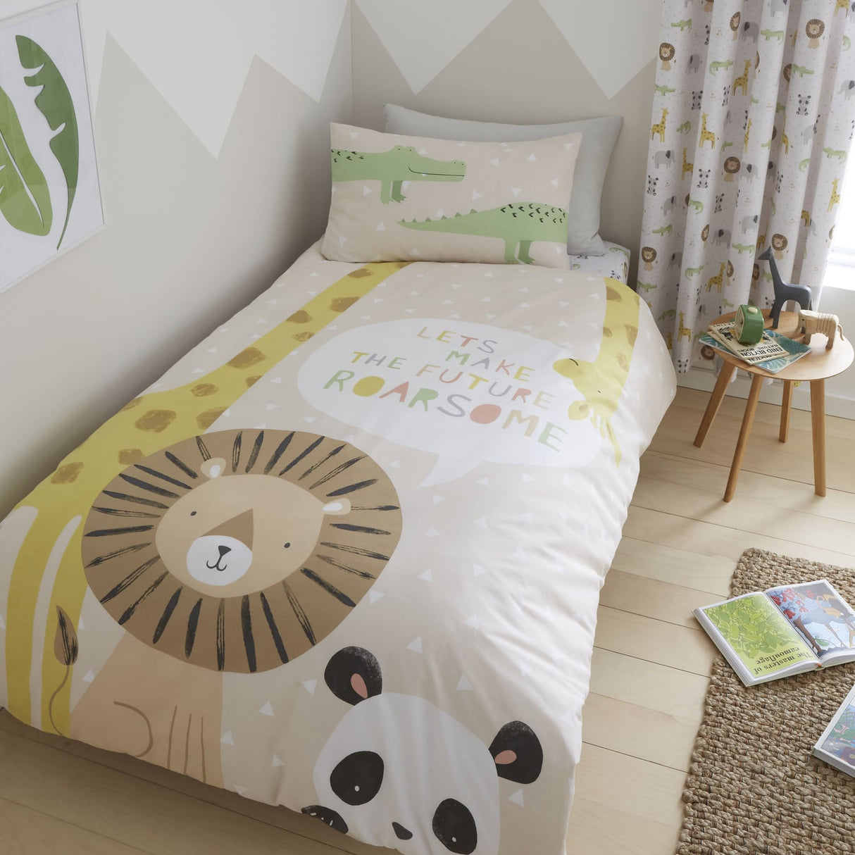 Catherine Lansfield Roar some Animals Duvet Cover Set - Roarsome Animals Duvet Set (Without Cushion)