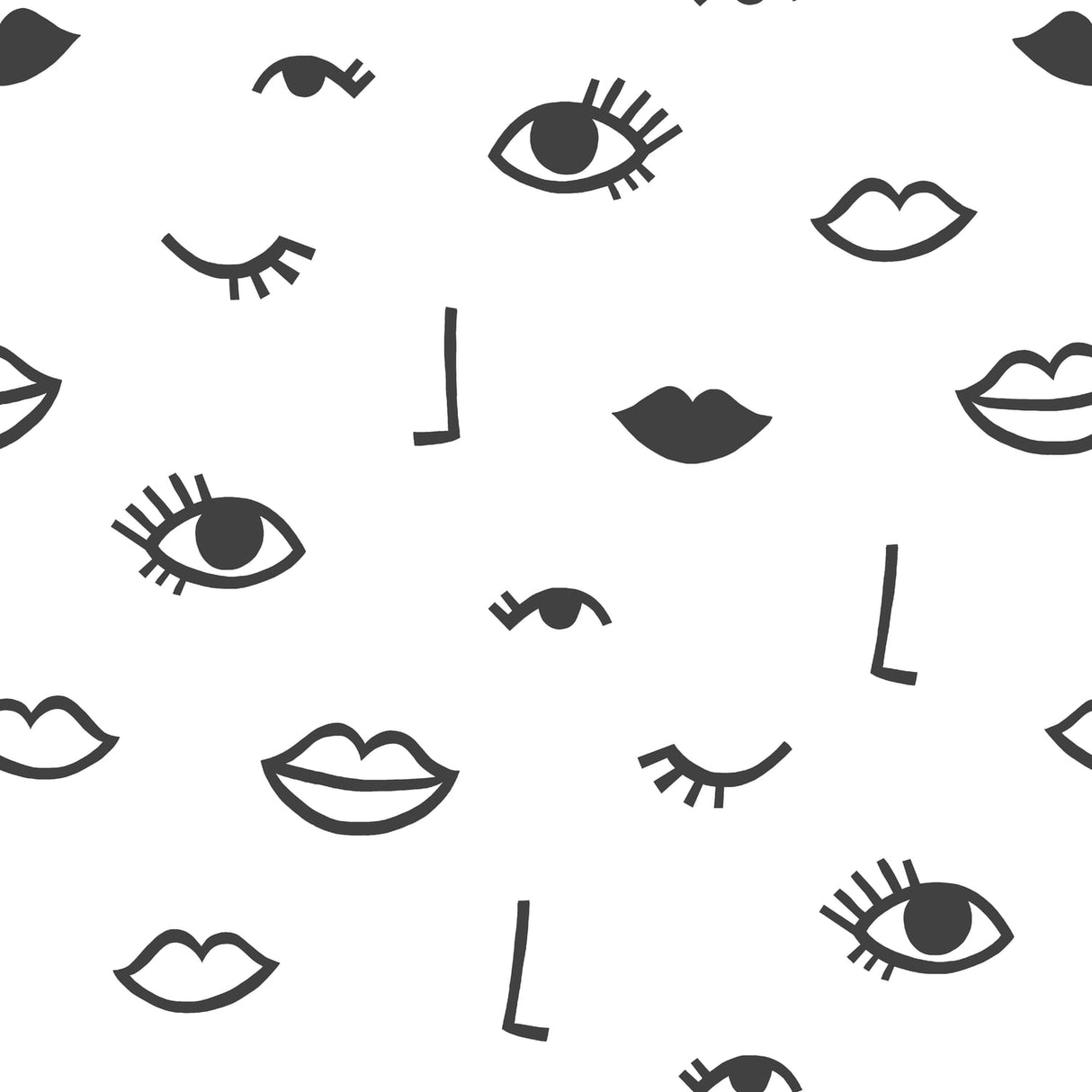 Sassy B Eye Woke Up Like This Black and White Wallpaper - Eye Woke Up Like This Wallpaper White